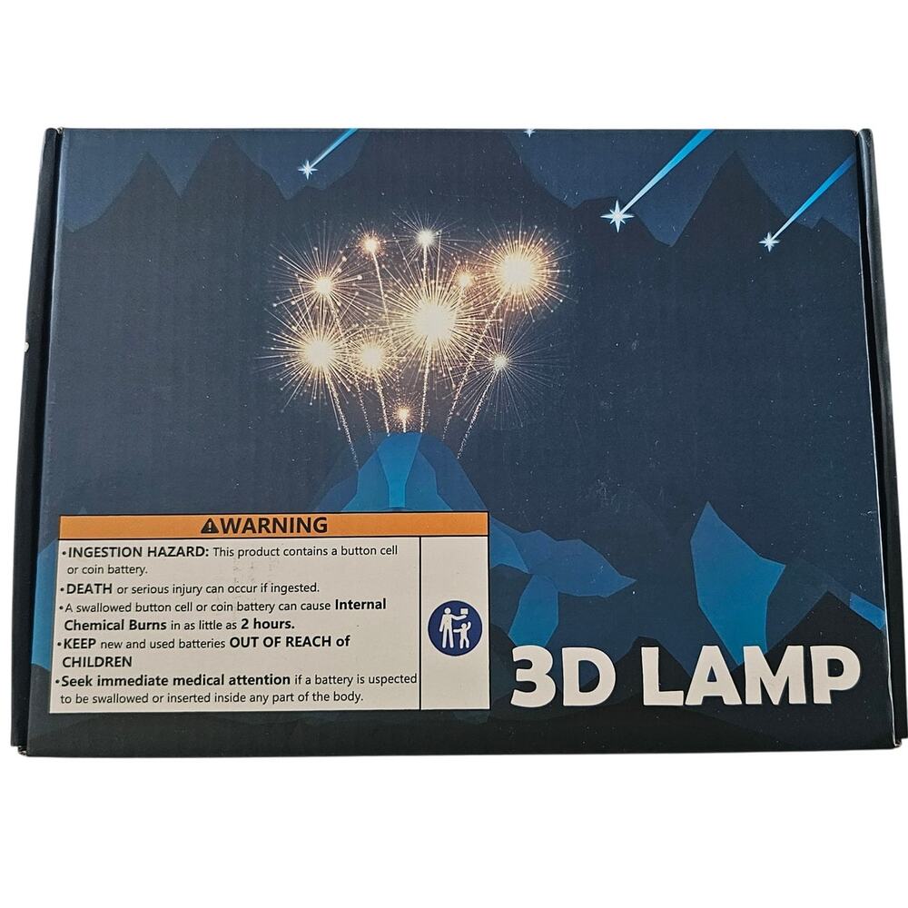 3D Illusion Lamp Michigan Football Night Light, New in Box - Picture 2 of 9